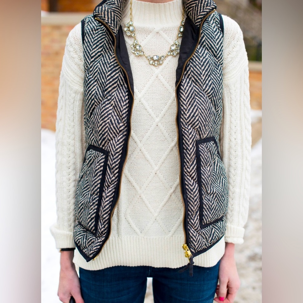 J.Crew Herringbone Vest